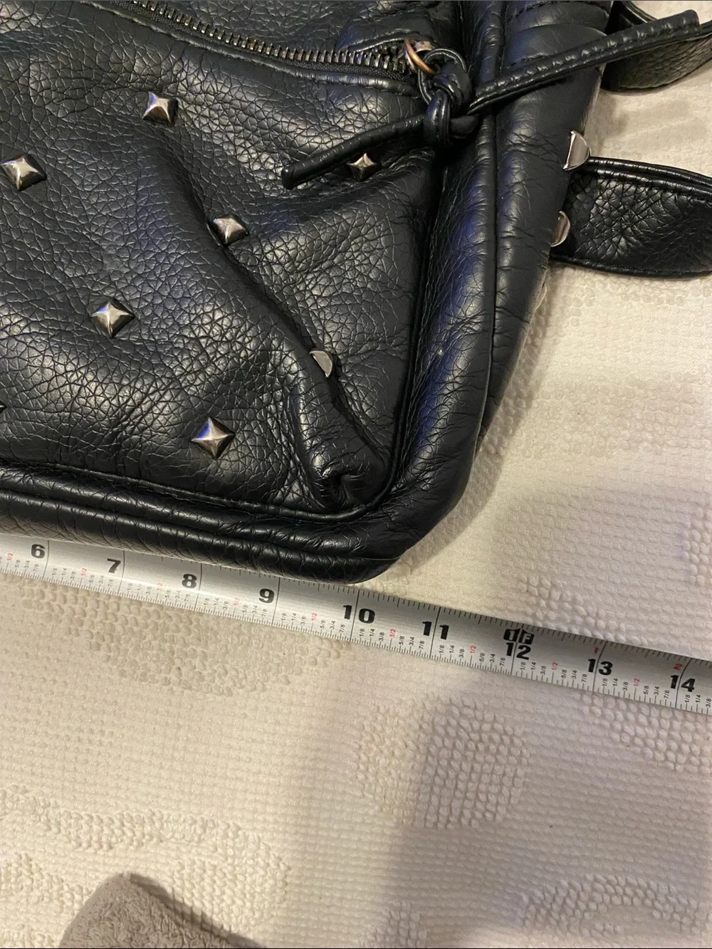 Black Studded Women's Mini Backpack - Trendy Rock-Chic Style